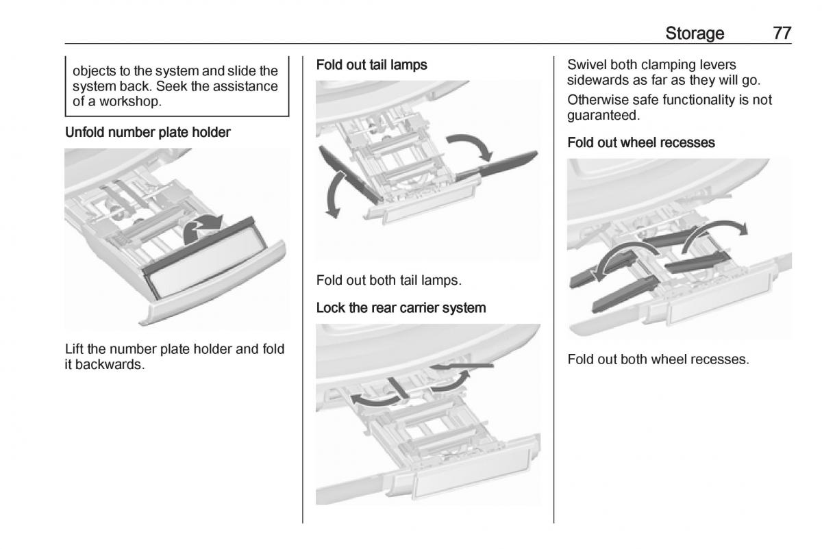 Opel Astra K V 5 owners manual / page 79