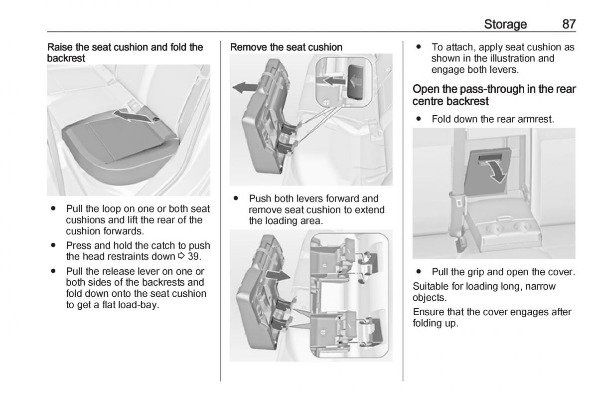 Opel Astra K V 5 owners manual / page 89