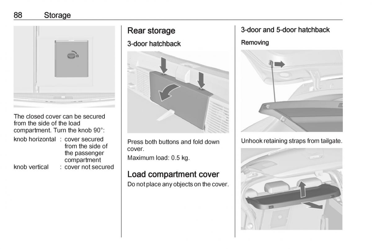 Opel Astra K V 5 owners manual / page 90