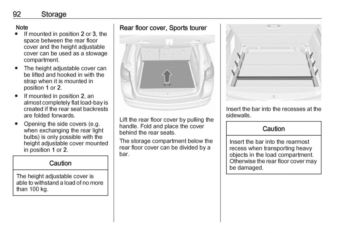 Opel Astra K V 5 owners manual / page 94