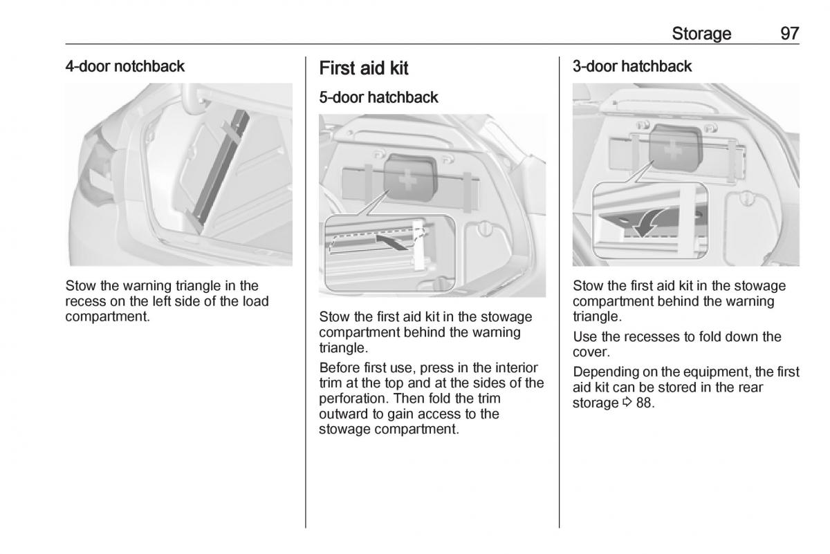 Opel Astra K V 5 owners manual / page 99