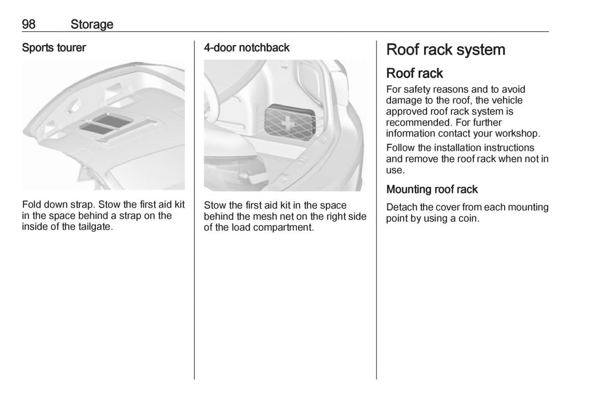 Opel Astra K V 5 owners manual / page 100