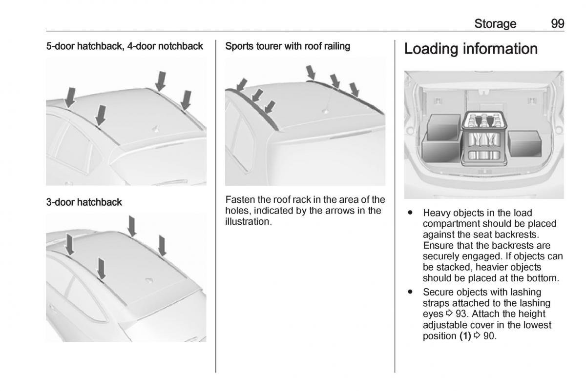 Opel Astra K V 5 owners manual / page 101