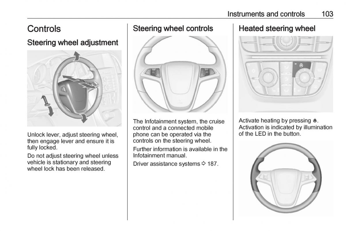 Opel Astra K V 5 owners manual / page 105