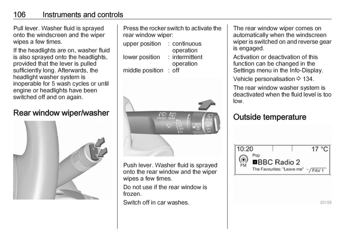 Opel Astra K V 5 owners manual / page 108