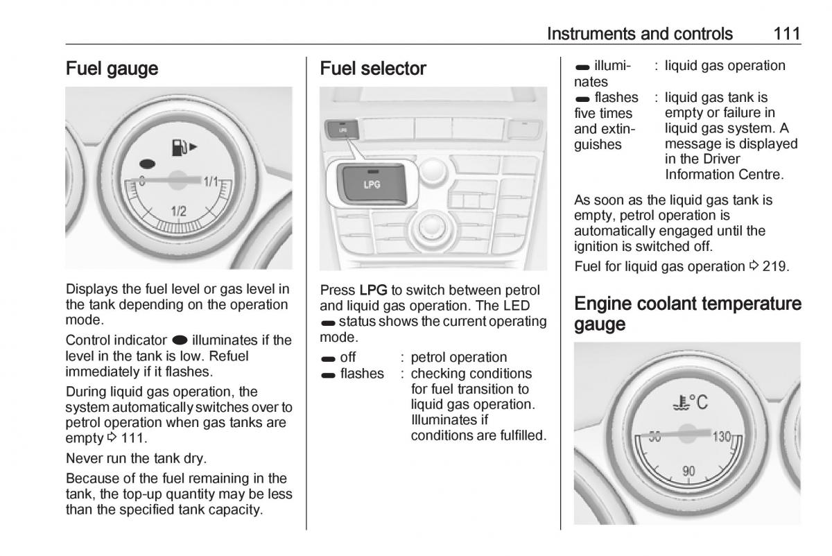 Opel Astra K V 5 owners manual / page 113