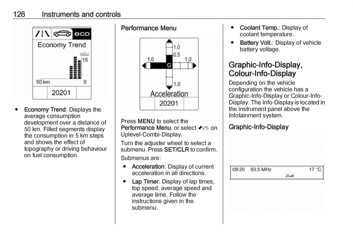 Opel Astra K V 5 owners manual / page 128