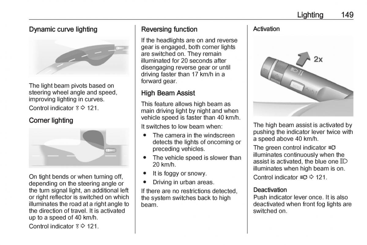 Opel Astra K V 5 owners manual / page 151