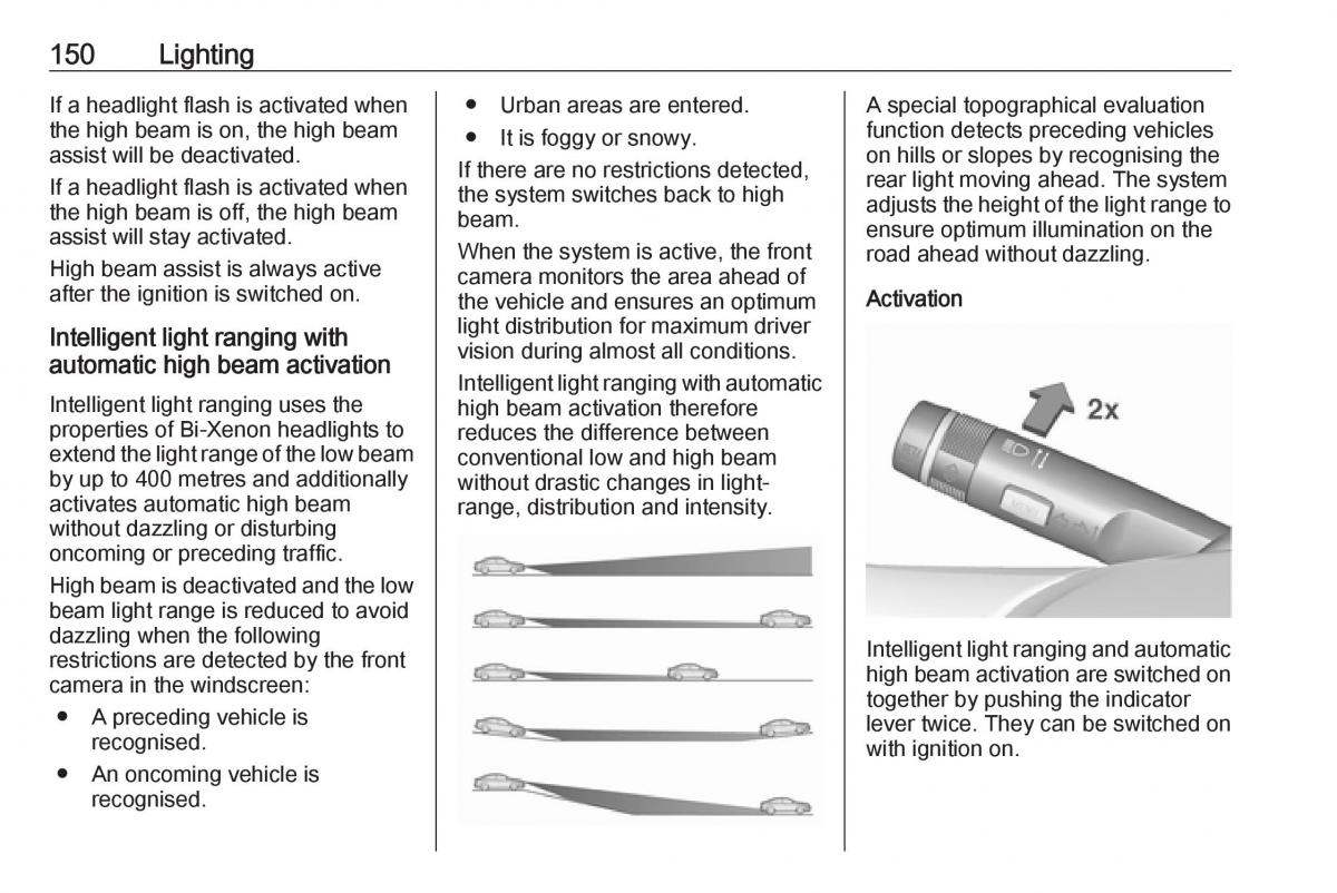 Opel Astra K V 5 owners manual / page 152