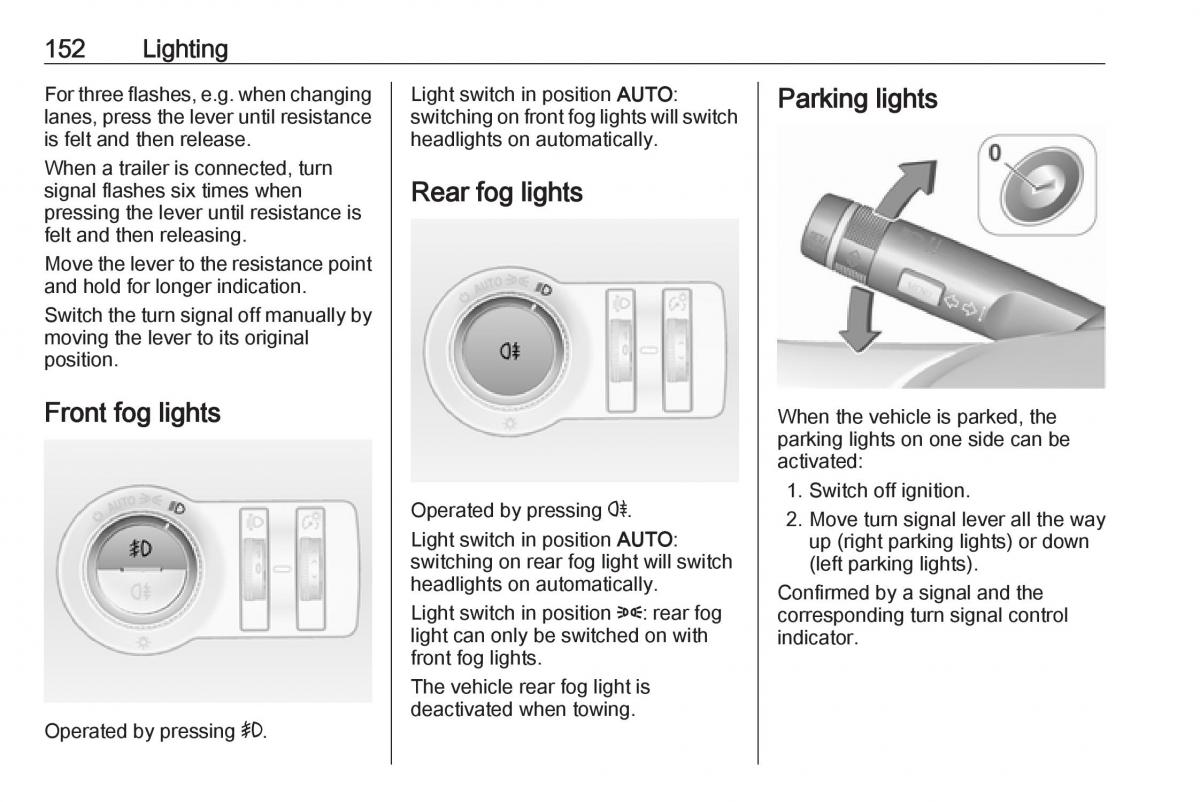 Opel Astra K V 5 owners manual / page 154