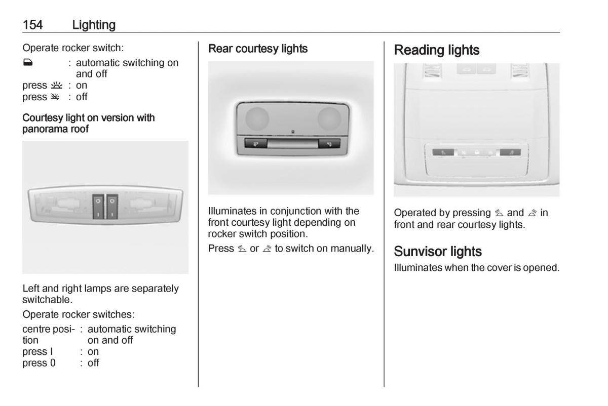 Opel Astra K V 5 owners manual / page 156