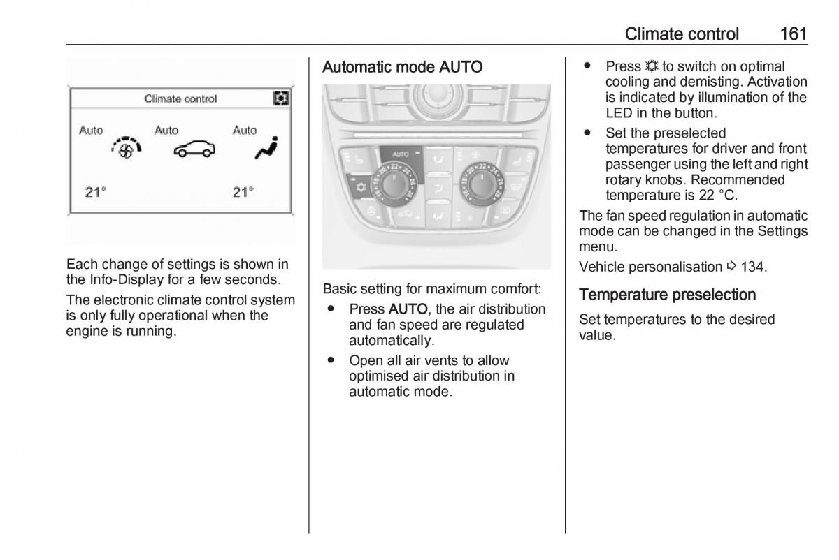 Opel Astra K V 5 owners manual / page 163