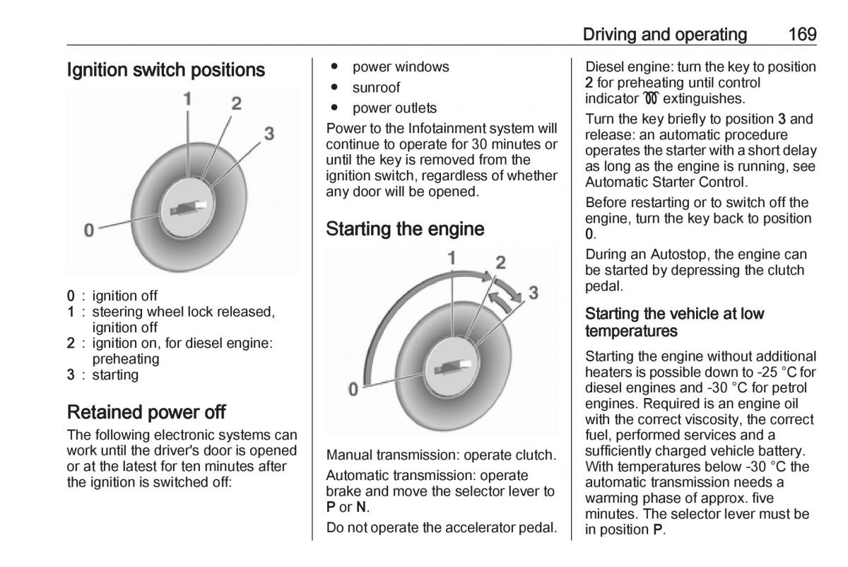 Opel Astra K V 5 owners manual / page 171