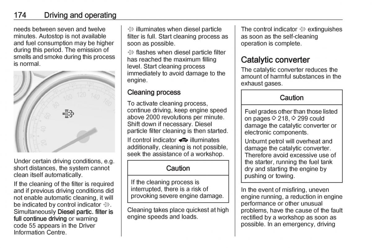 Opel Astra K V 5 owners manual / page 176