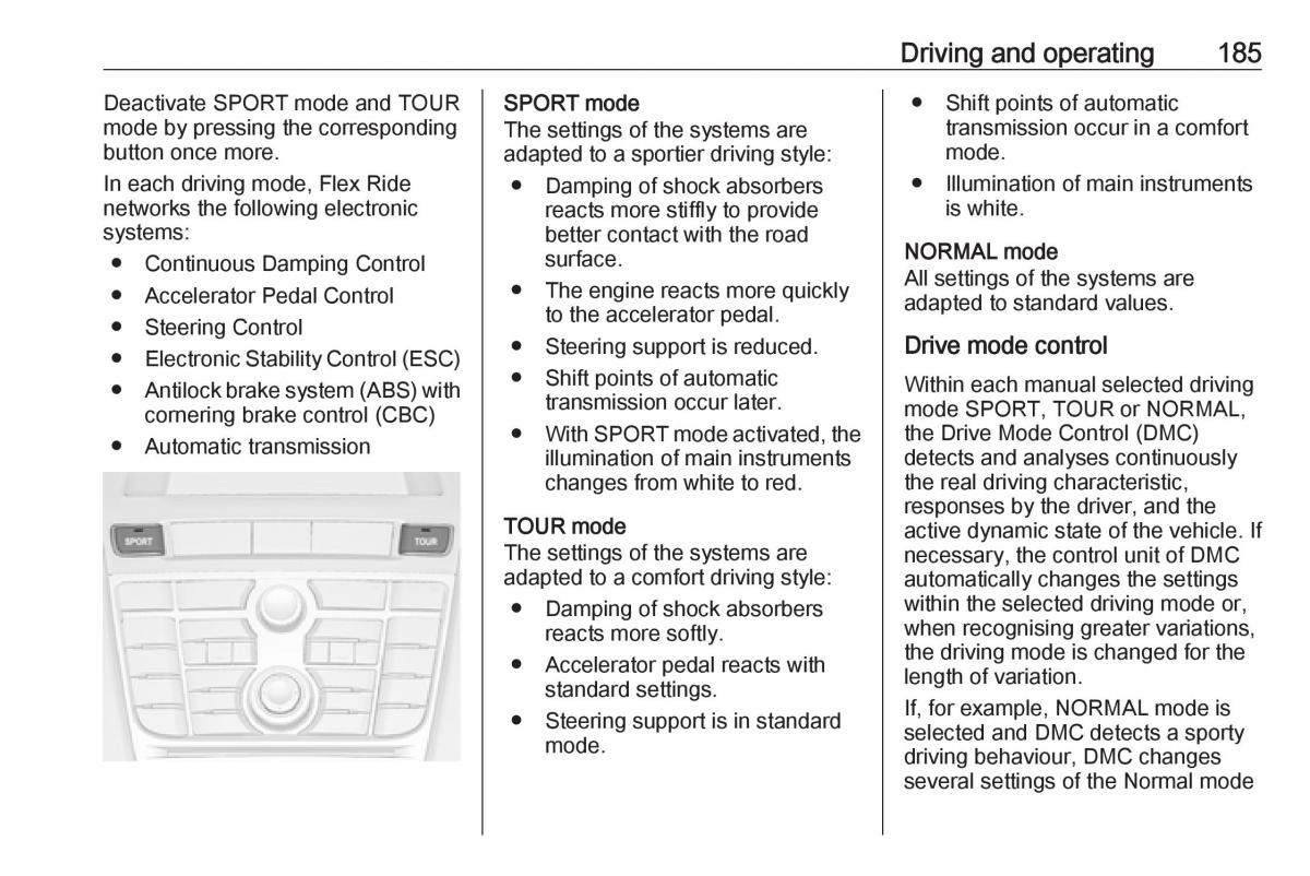 Opel Astra K V 5 owners manual / page 187