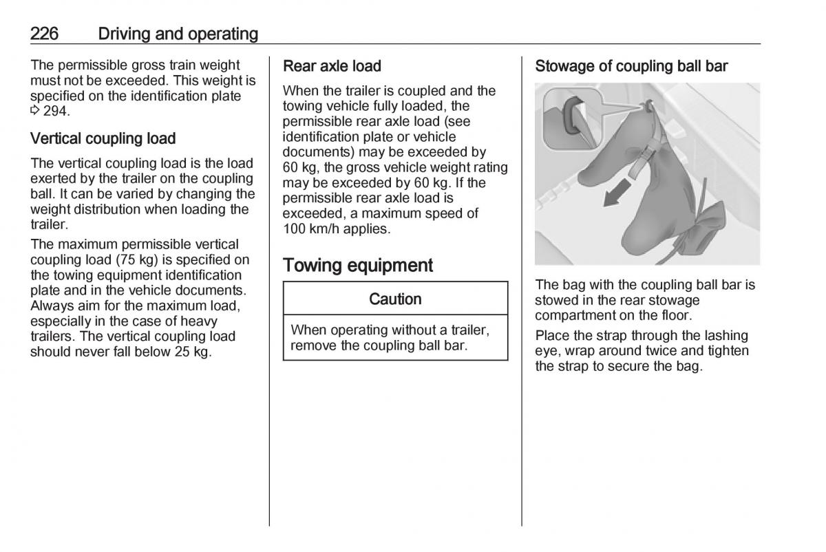 Opel Astra K V 5 owners manual / page 228