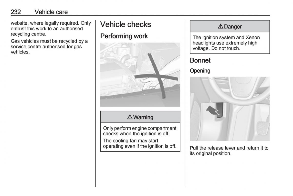 Opel Astra K V 5 owners manual / page 234