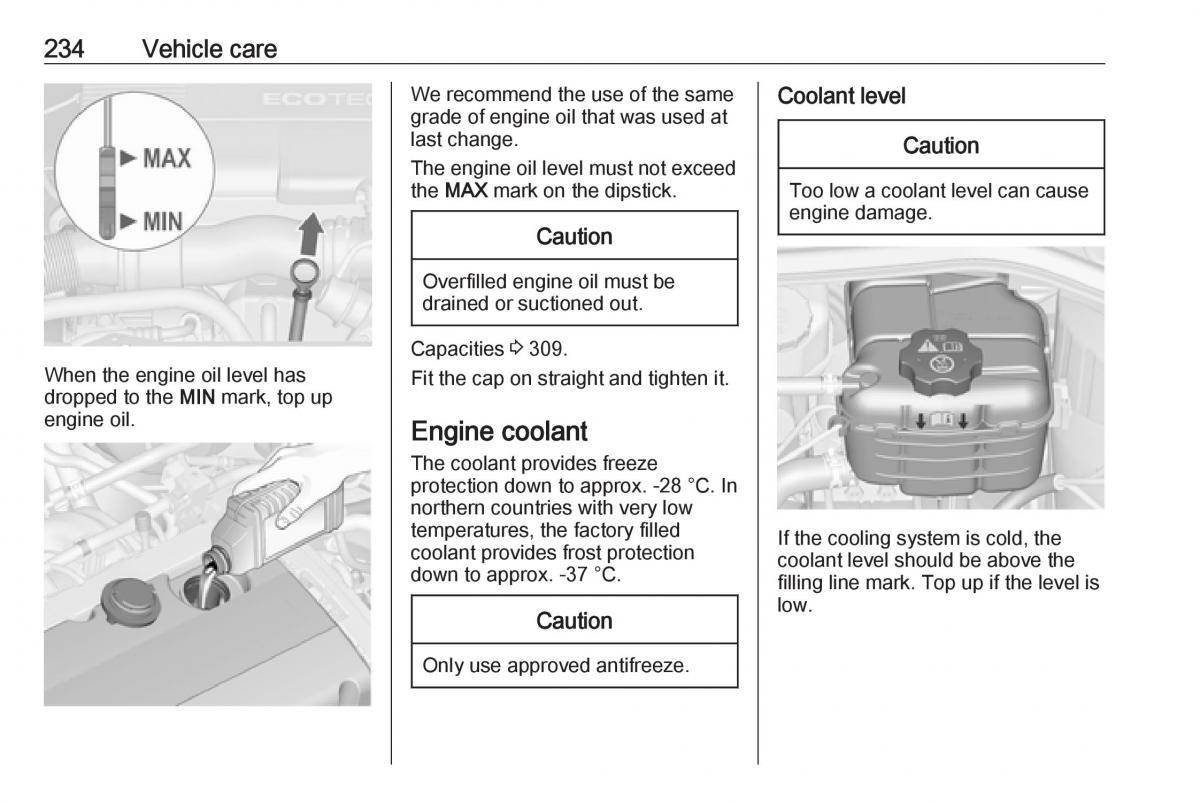 Opel Astra K V 5 owners manual / page 236