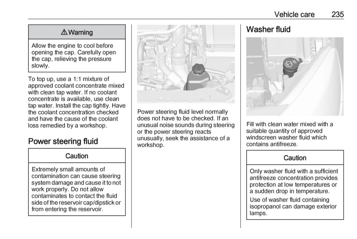 Opel Astra K V 5 owners manual / page 237