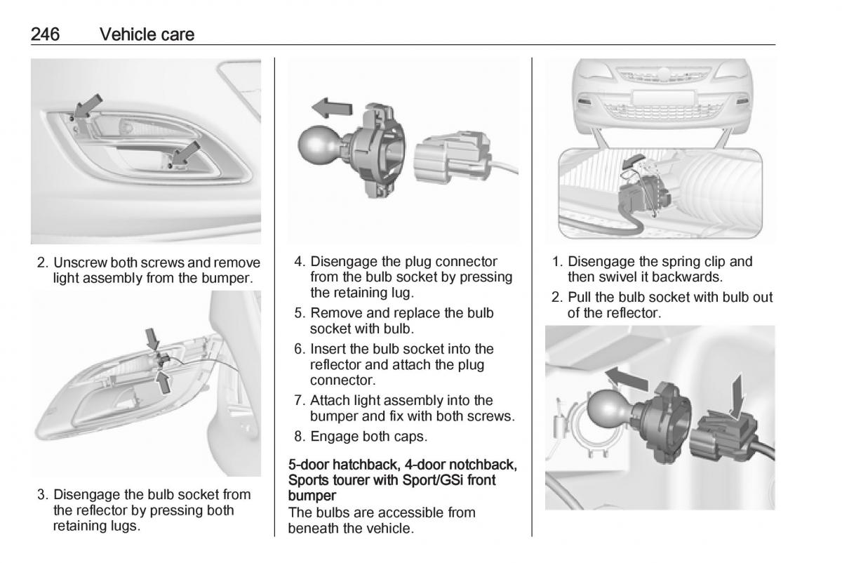 Opel Astra K V 5 owners manual / page 248