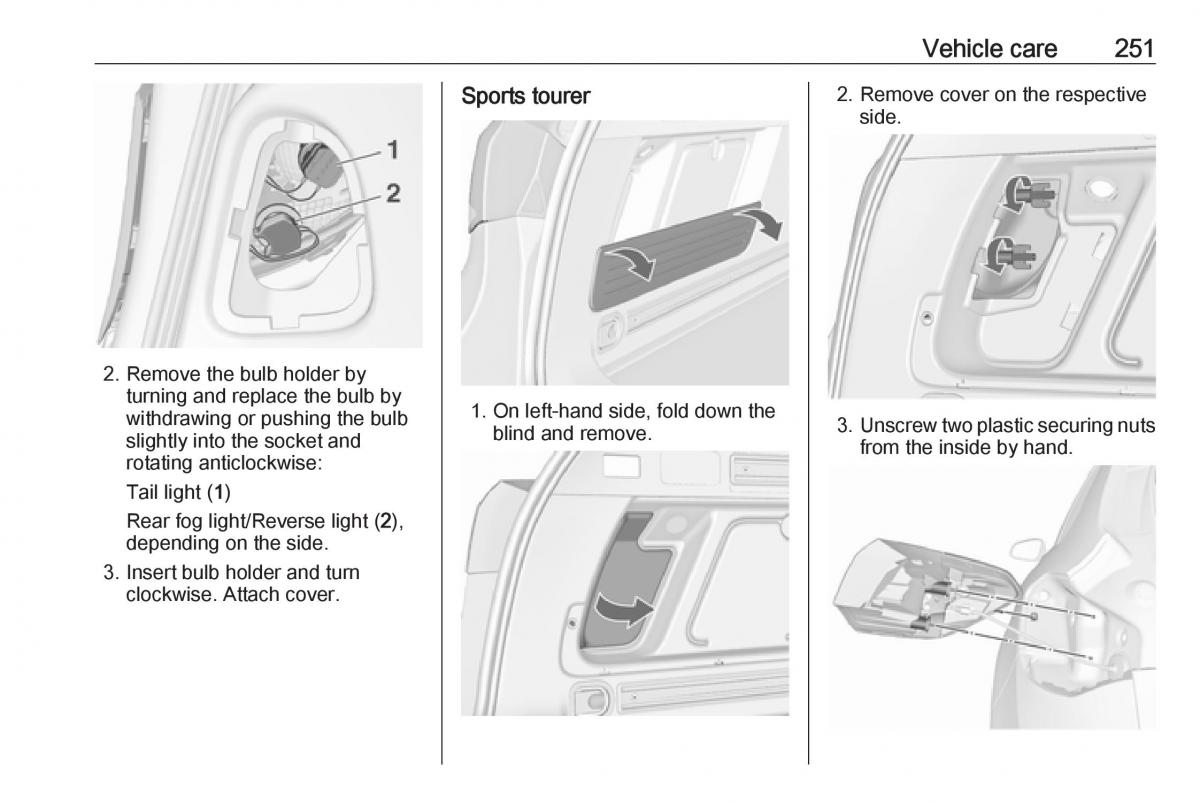 Opel Astra K V 5 owners manual / page 253