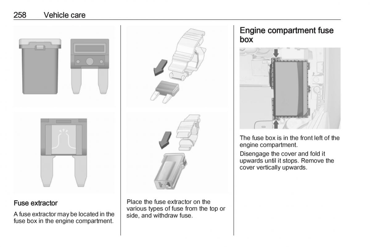 Opel Astra K V 5 owners manual / page 260