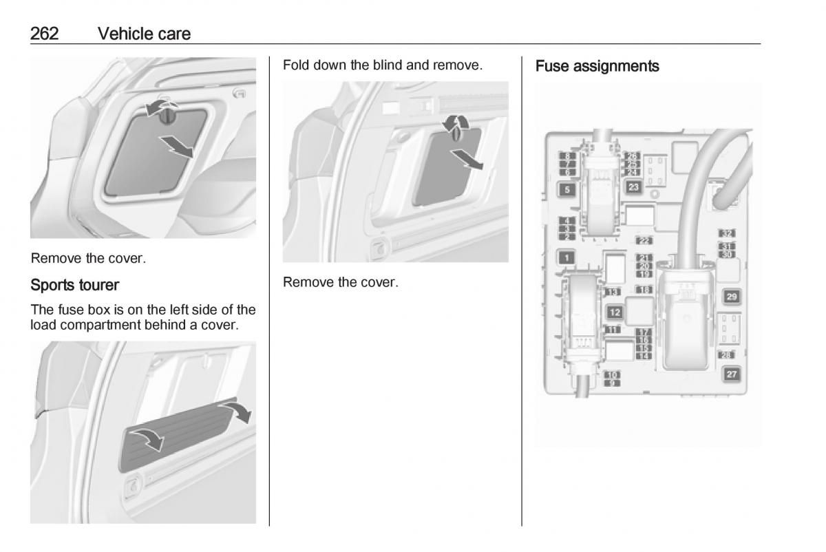 Opel Astra K V 5 owners manual / page 264