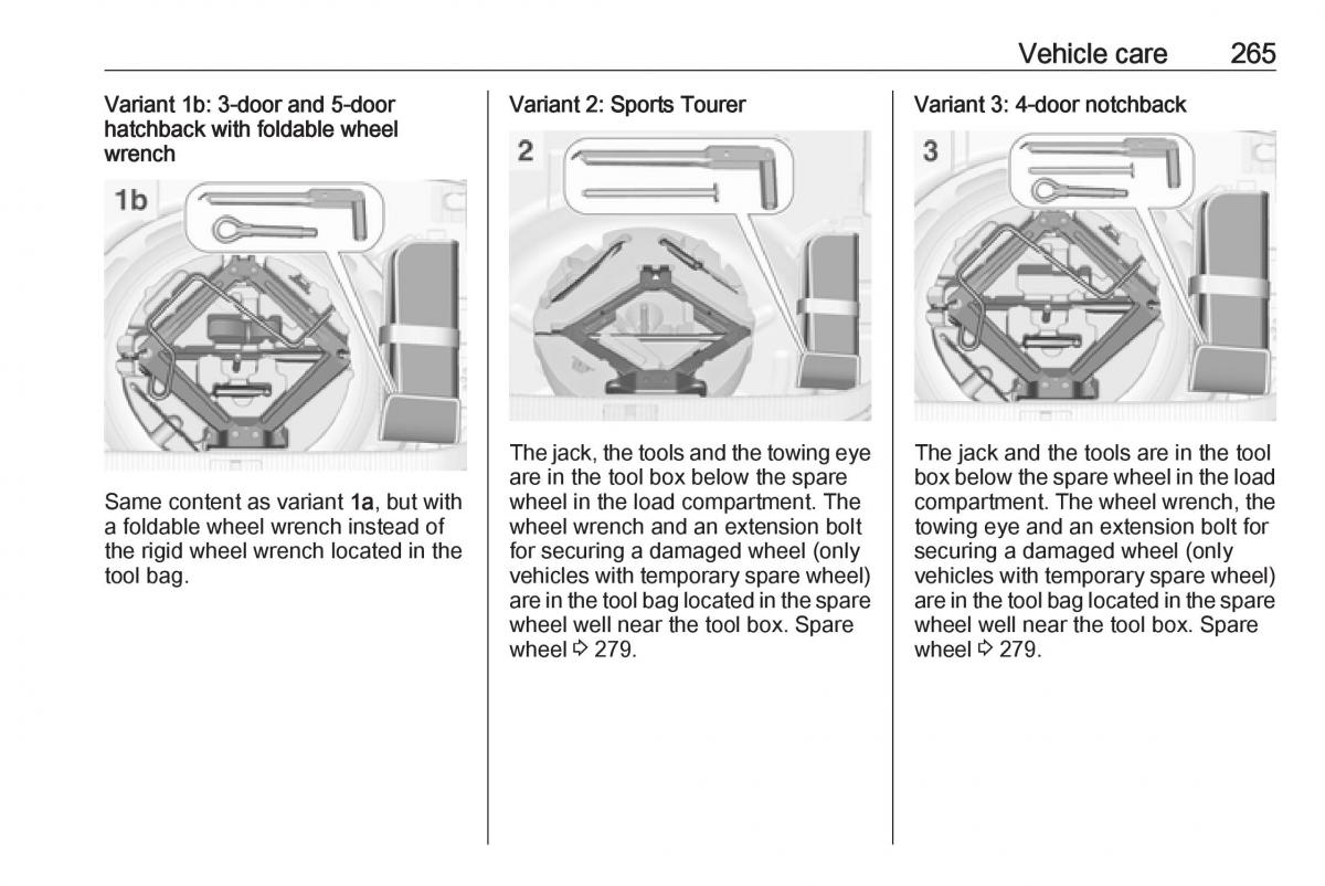 Opel Astra K V 5 owners manual / page 267