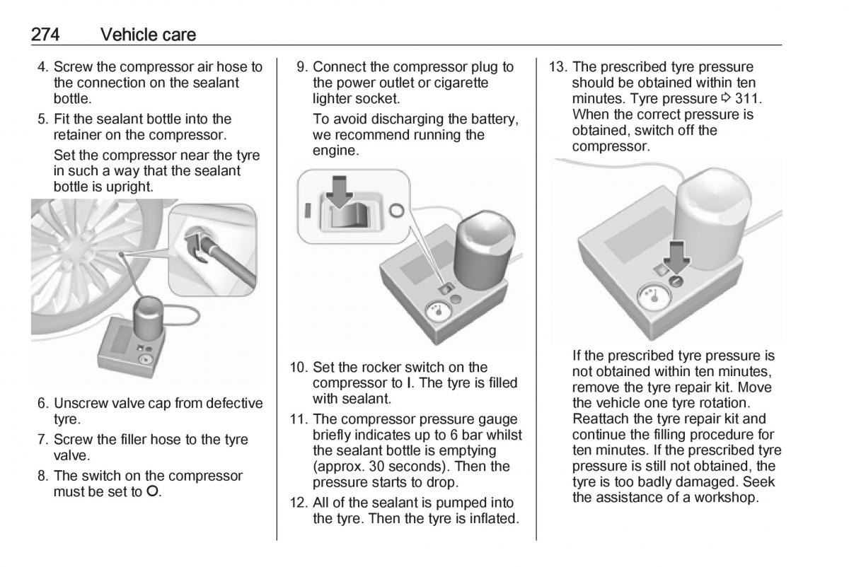 Opel Astra K V 5 owners manual / page 276