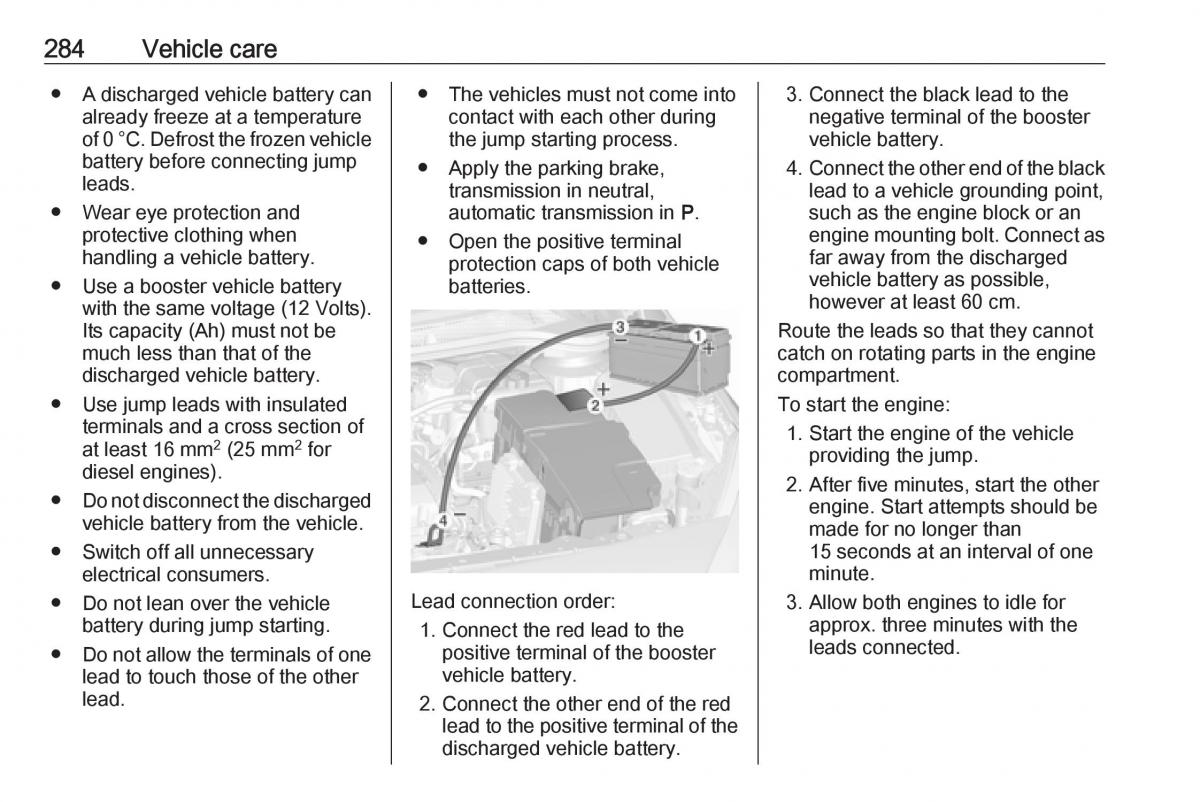 Opel Astra K V 5 owners manual / page 286