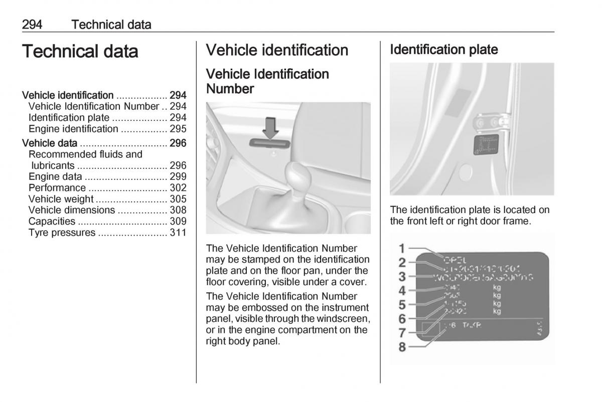 Opel Astra K V 5 owners manual / page 296