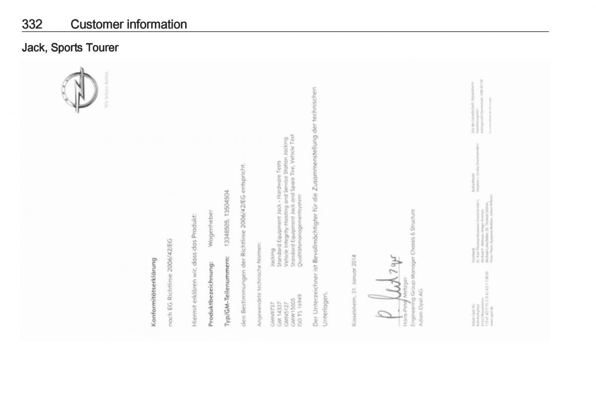 Opel Astra K V 5 owners manual / page 334