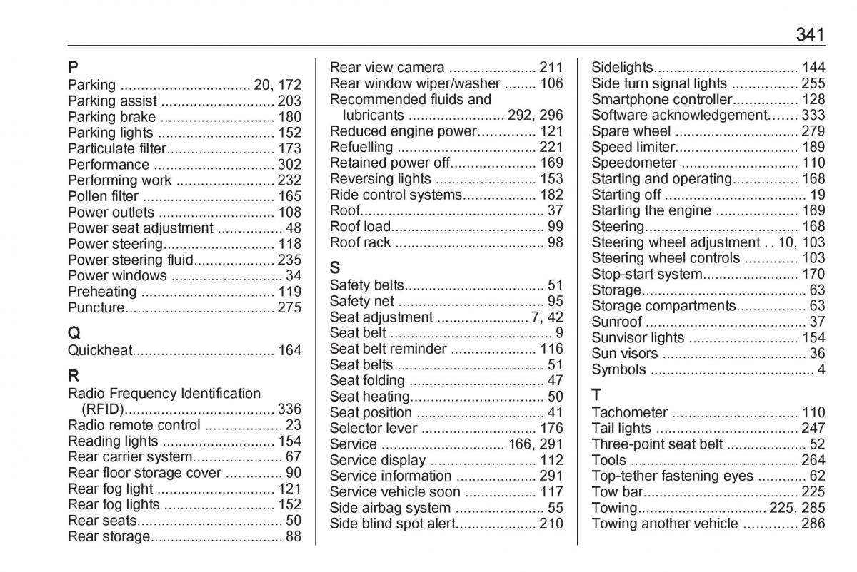 Opel Astra K V 5 owners manual / page 343