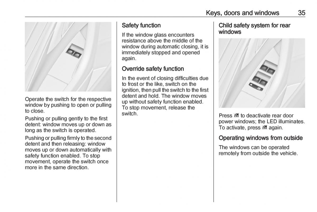 Opel Astra K V 5 owners manual / page 37