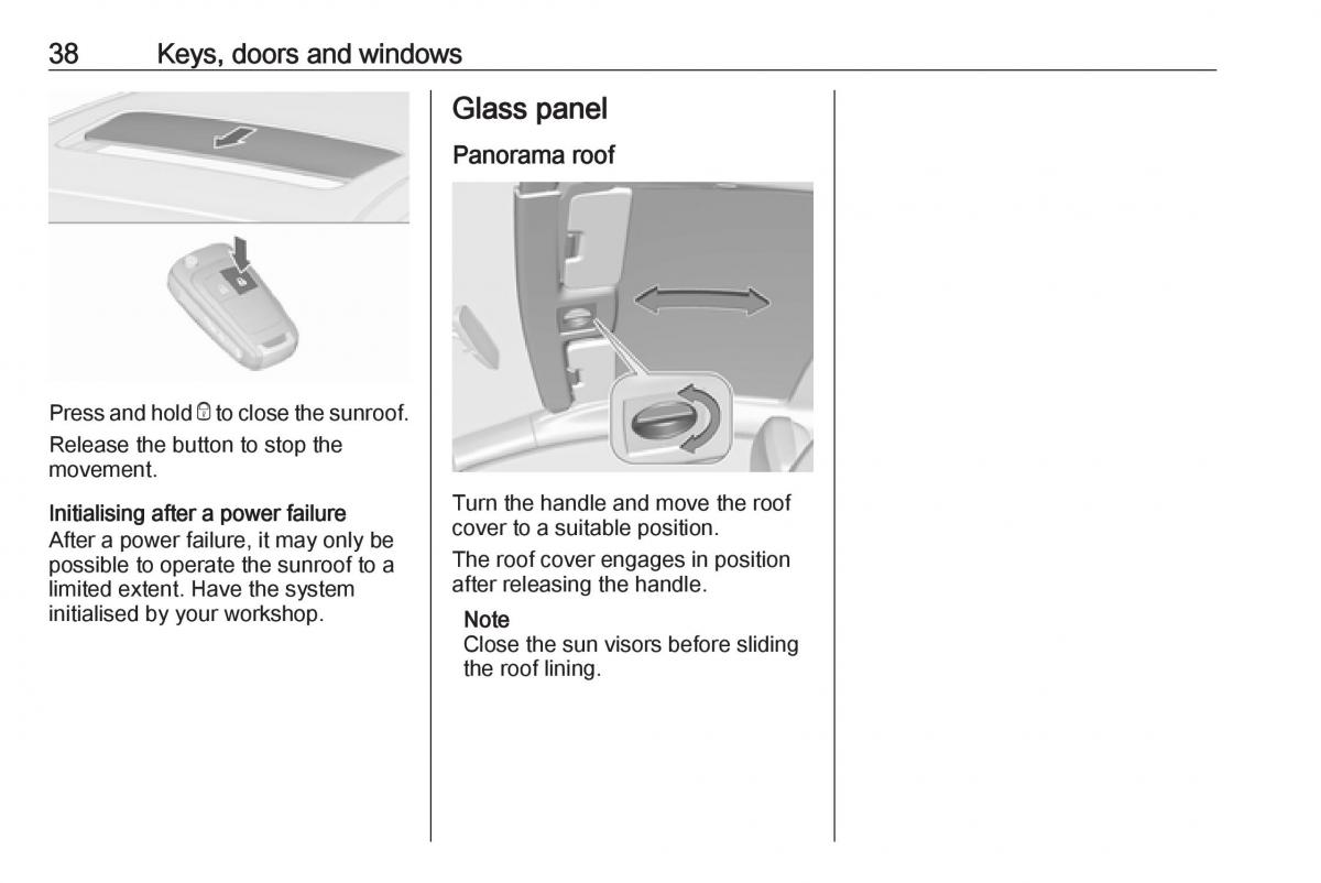 Opel Astra K V 5 owners manual / page 40