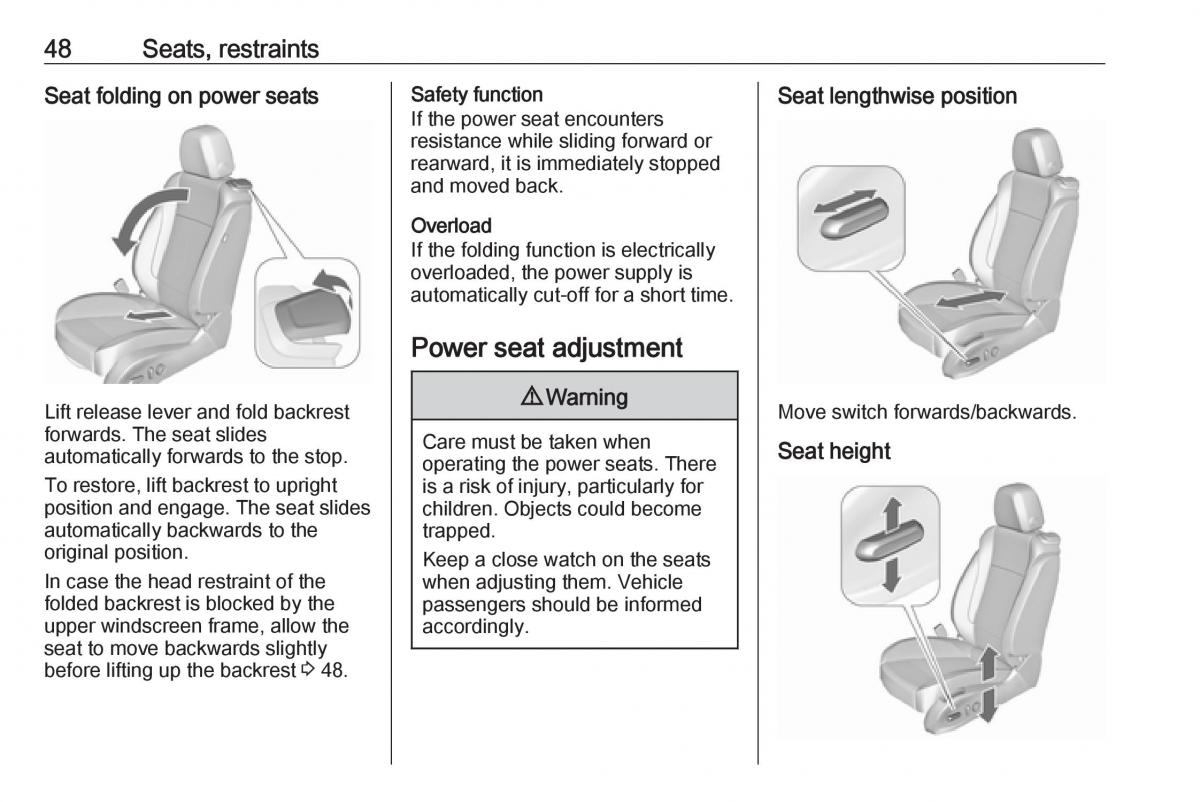 Opel Astra K V 5 owners manual / page 50