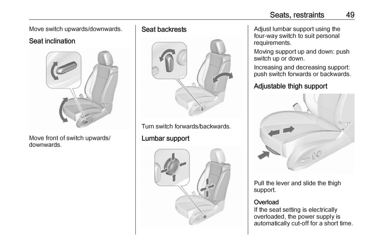 Opel Astra K V 5 owners manual / page 51