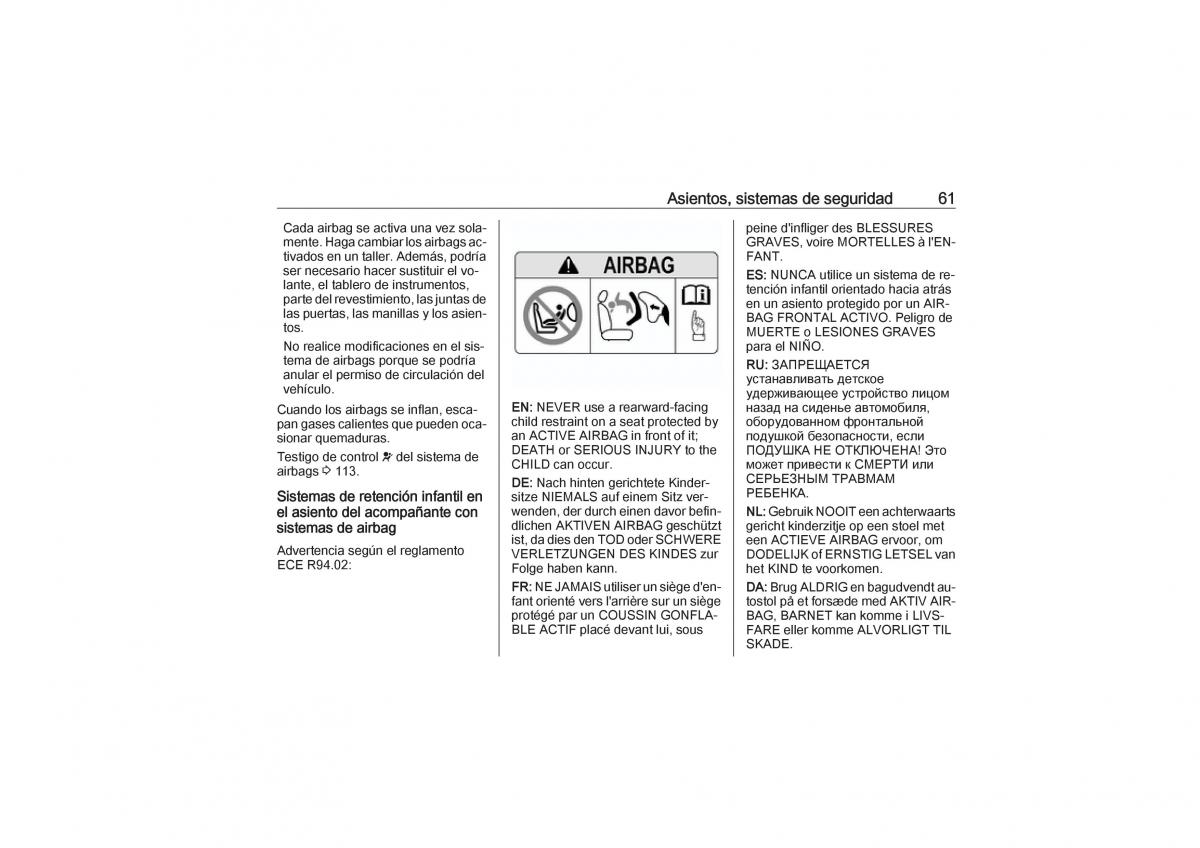 Opel Astra K V 5 manual del propietario / page 63