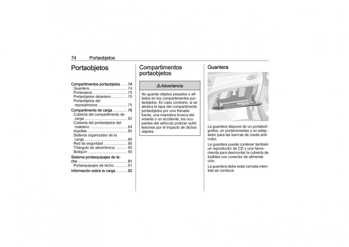 Opel Astra K V 5 manual del propietario / page 76