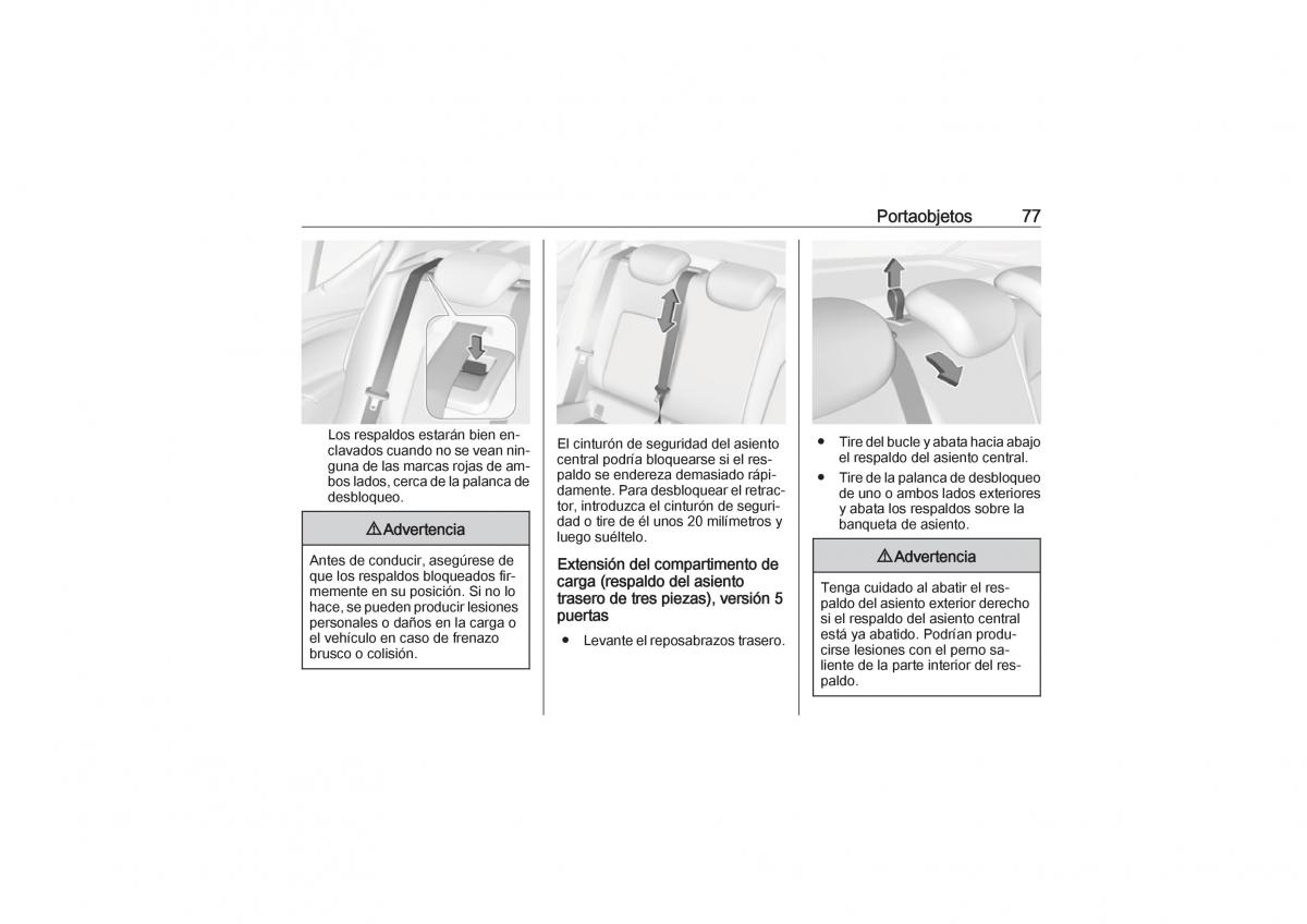 Opel Astra K V 5 manual del propietario / page 79