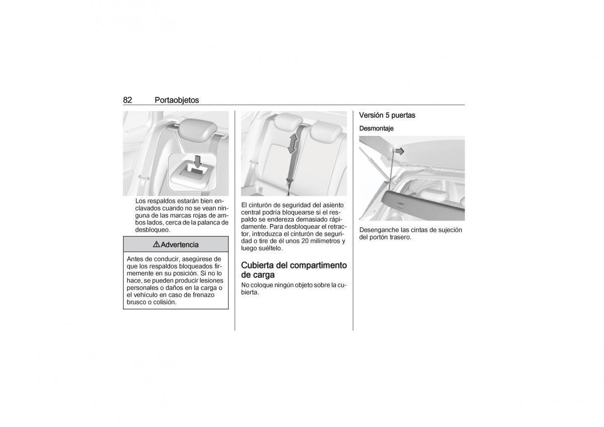 Opel Astra K V 5 manual del propietario / page 84