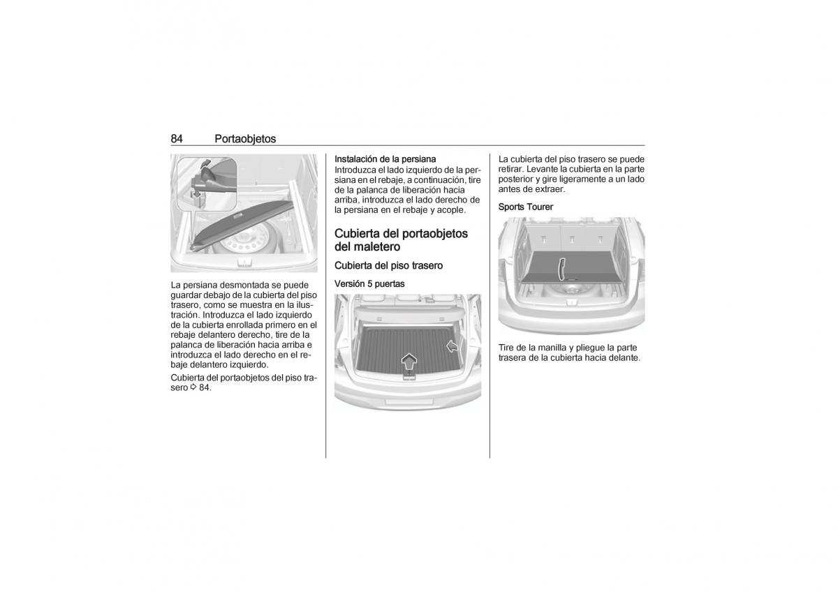 Opel Astra K V 5 manual del propietario / page 86