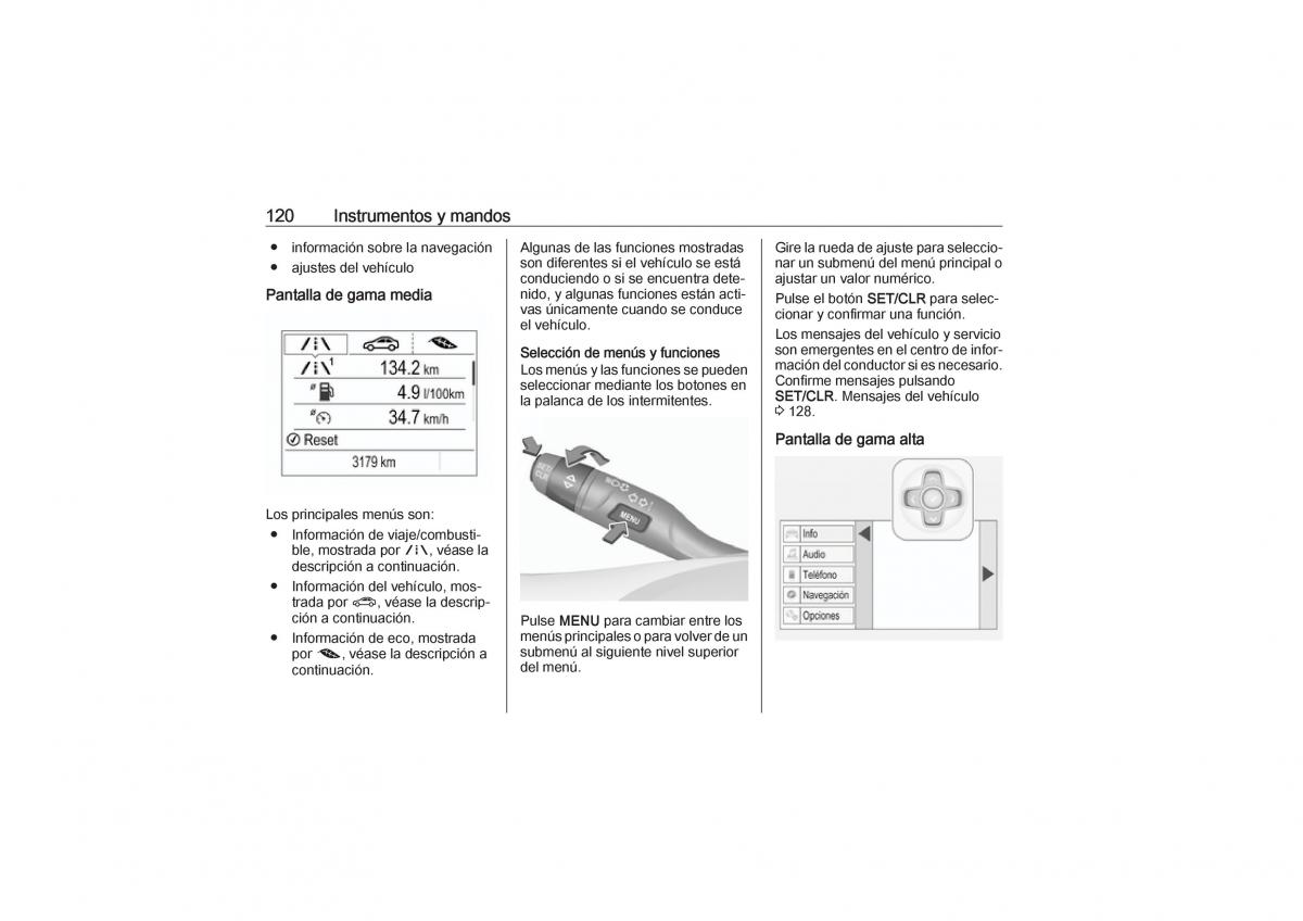 Opel Astra K V 5 manual del propietario / page 122