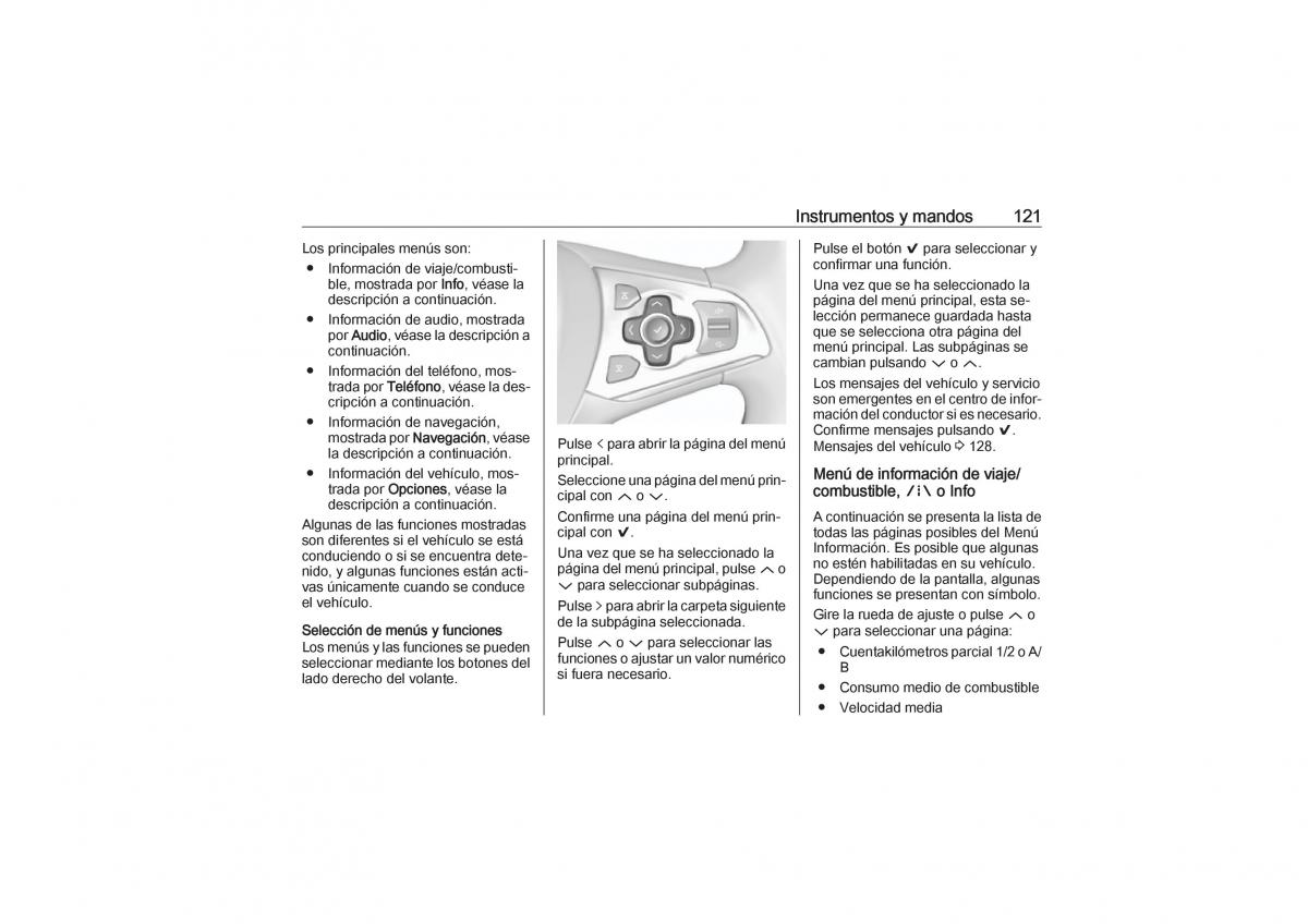 Opel Astra K V 5 manual del propietario / page 123