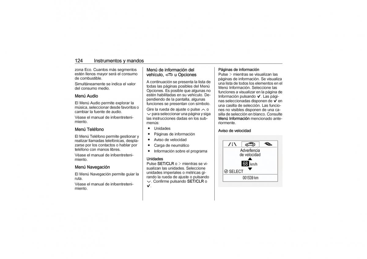 Opel Astra K V 5 manual del propietario / page 126