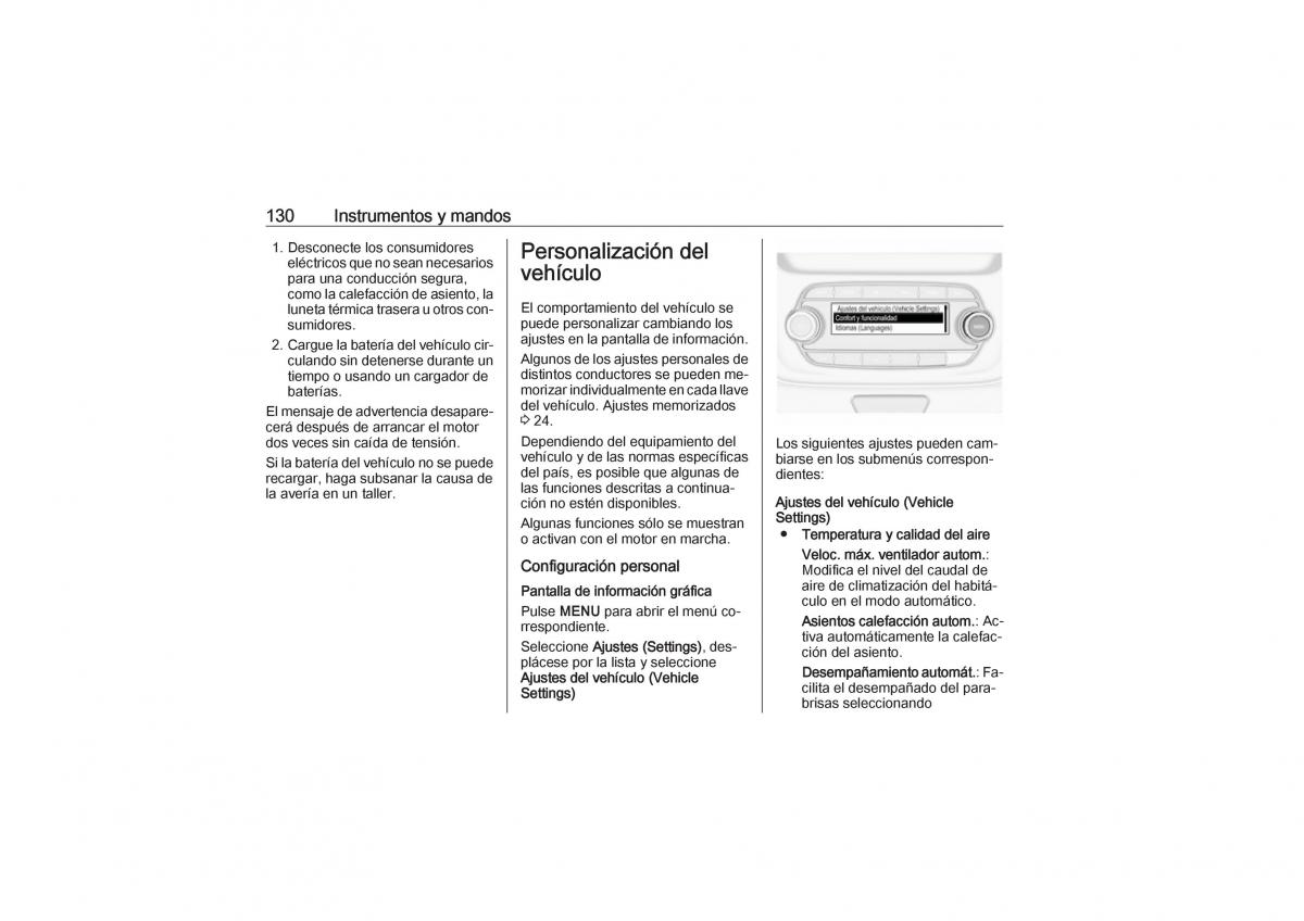 Opel Astra K V 5 manual del propietario / page 132