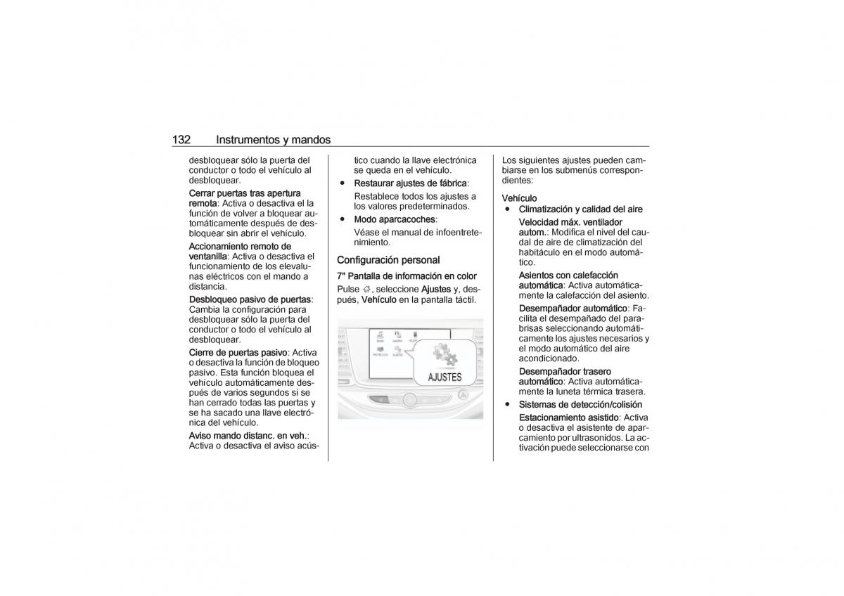 Opel Astra K V 5 manual del propietario / page 134