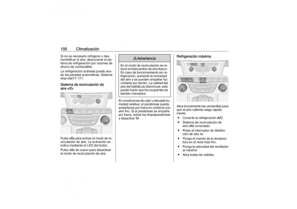 Opel Astra K V 5 manual del propietario / page 158