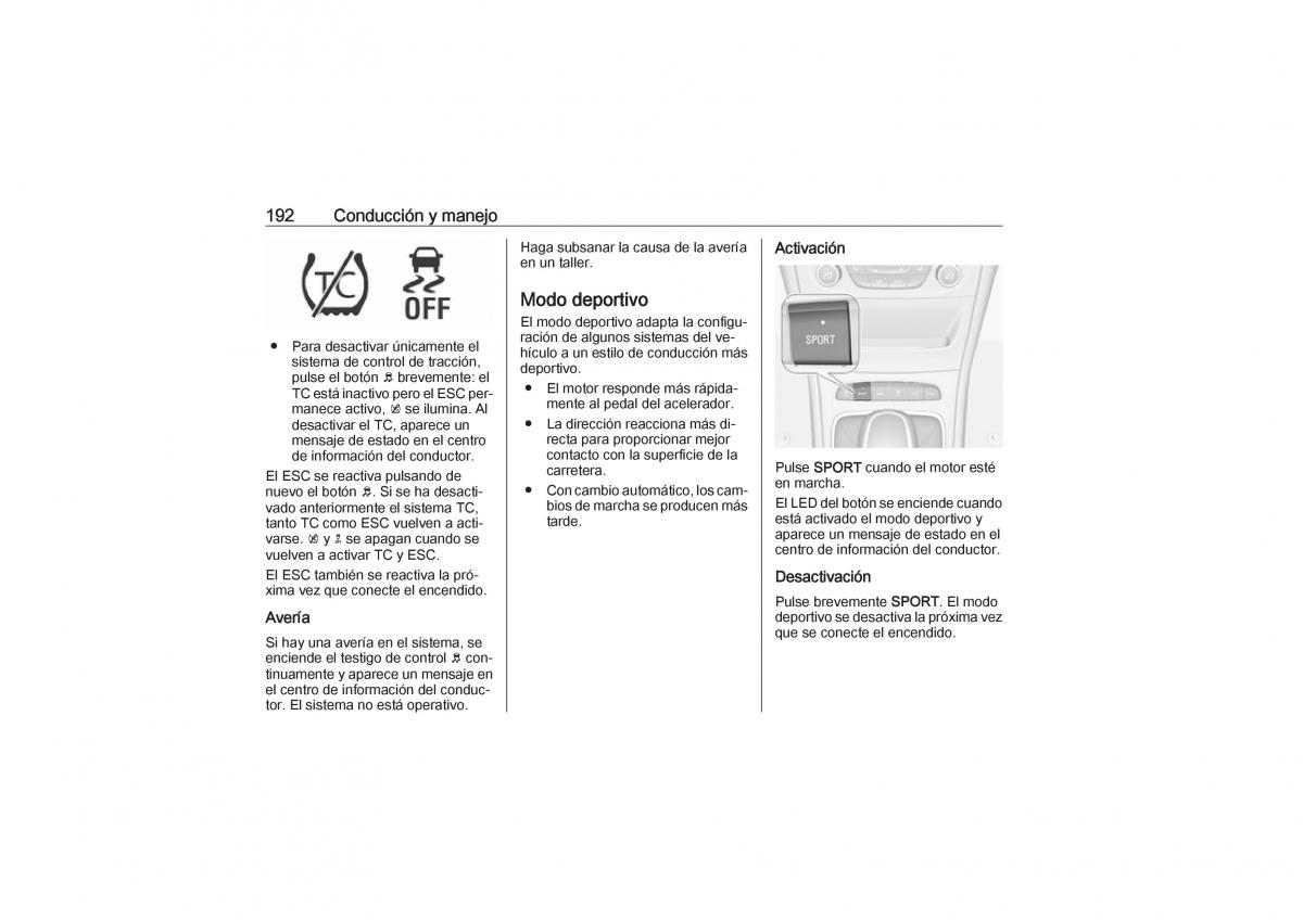 Opel Astra K V 5 manual del propietario / page 194