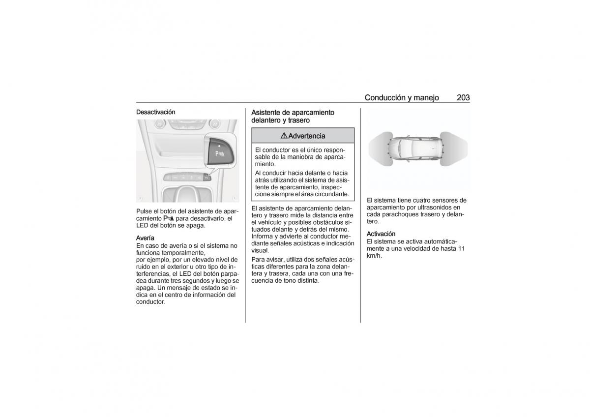 Opel Astra K V 5 manual del propietario / page 205